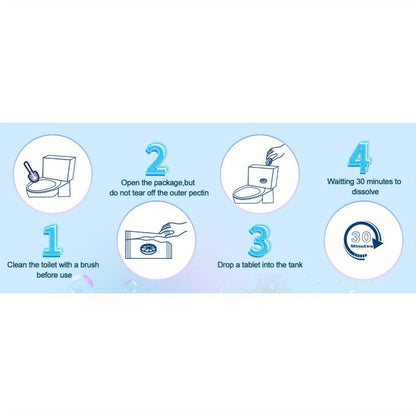 Pink or Blue Mesh-Wrapped Toilet Bowl Cleaner Tablets in 20-, 36- or 60-Piece Checkout Pack Options
