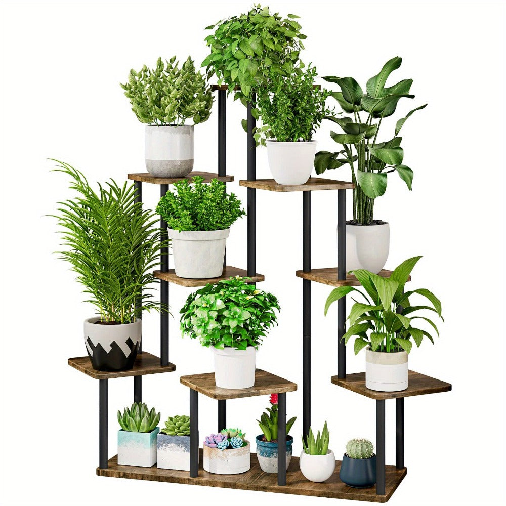 Plant Stand Indoor Multi Tier Corner Metal Flower Stand Tall Plant Shelf for Living Room Bedroom Patio for Garden, Patio and Yard Use