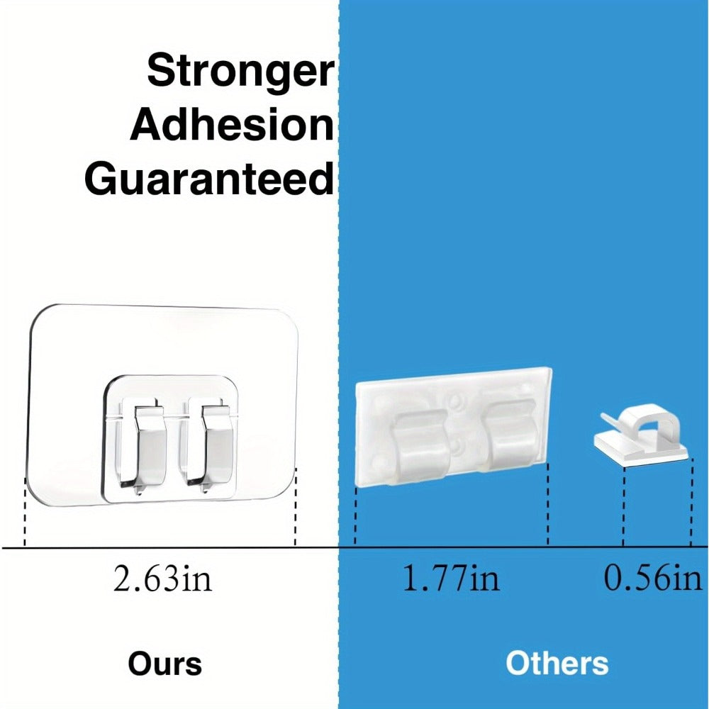 Adhesive Hooks for Outdoor String Lights - No-Damage Clips for Christmas Patio Garden Balcony Decor (40/80/160/250/400pcs)