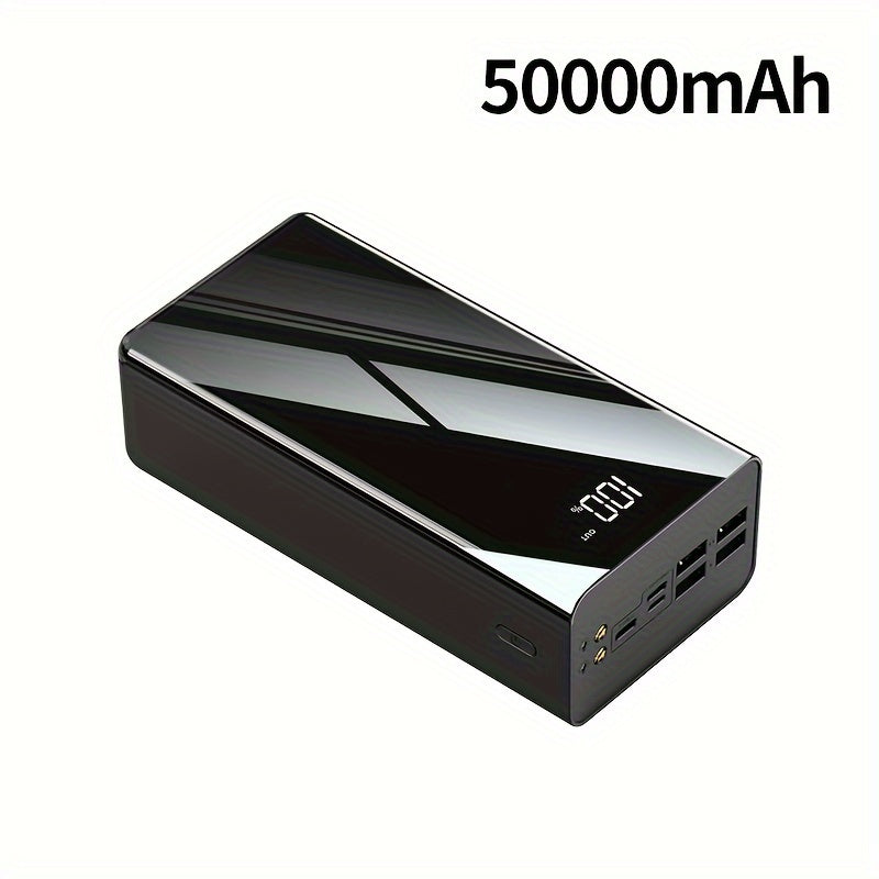 Portable Charger 50000mAh Large Power Bank LED Light Power Display Multi-Port USB-C Micro for an Everyday Personal Care Routine