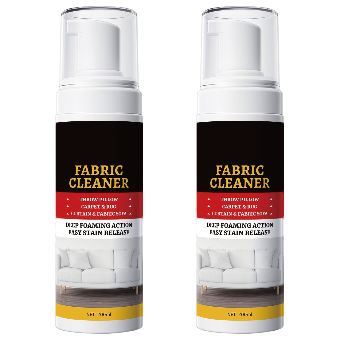Upholstery Cleaner Spray Multi-Fabric Stain Remover 6.76oz Spot Cleaner for Couch Sofa Rug for Entryways, Bedrooms and Living Spaces