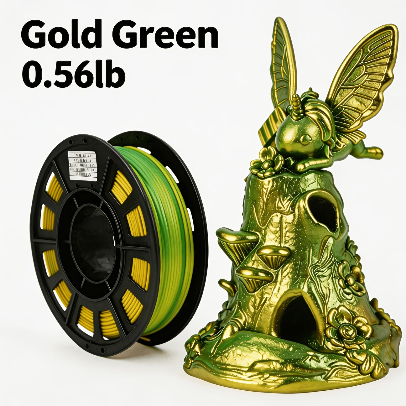 Gradient Rainbow PLA Filament 1.75mm 32 Colors, Shiny Multicolor Fast Color-Changing 250g Spool for FDM 3D Printers