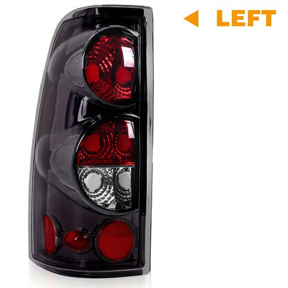 Tail Lights for Chevy Silverado 1500 2500 3500 1999-2006 & GMC Sierra 1999-2003 – Direct Replacement Pair | Black Housing | Smoked Gray
