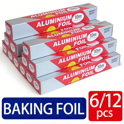 Aluminum Foil Rolls Heavy Duty – Thick Tin Foil for Baking, Grilling, BBQ & Food Wrapping, Disposable Kitchen Foil for Restaurants & Home