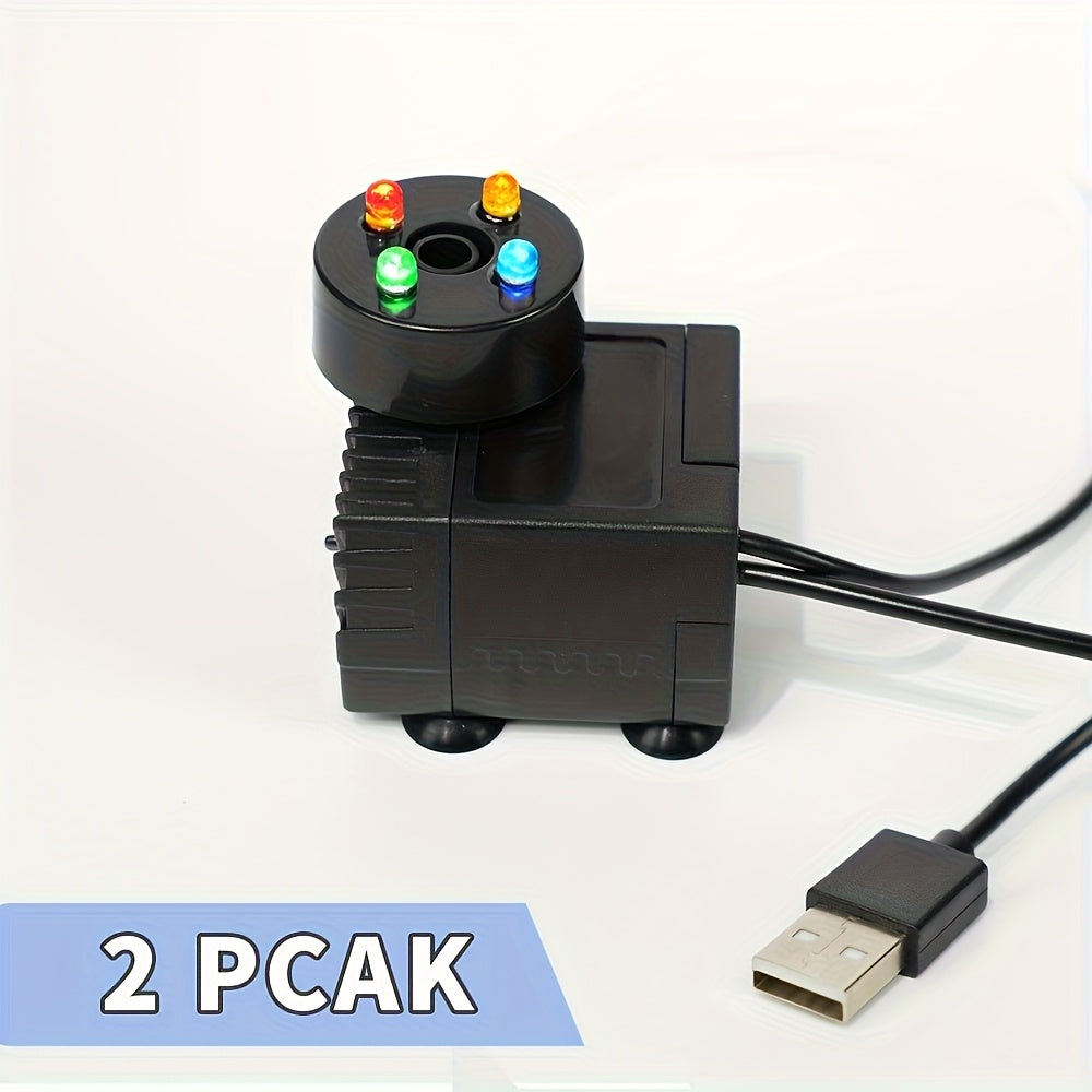 USB Fountain Pump for Aquarium Fish Tank for Garden, Patio and Yard Use, with the Listed Configuration