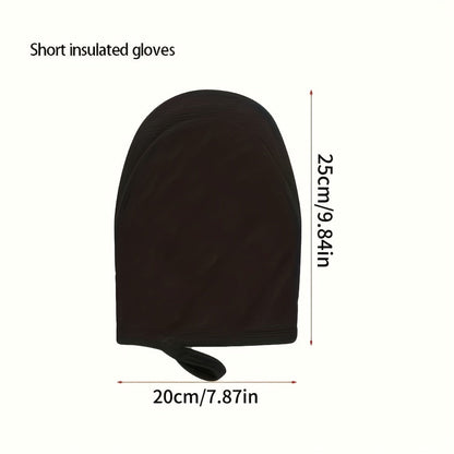 Oven Mitts 2 Pack Heat Resistant Kitchen Gloves – Multi-Ply Durable Cooking Baking Gloves Food for Grilling, Camping and Outdoor Meals