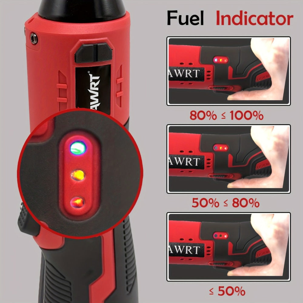Cordless Electric Ratchet Wrench Set 12V - 45Nm High Torque 3/8" Rechargeable Ratchet Wrench with Battery