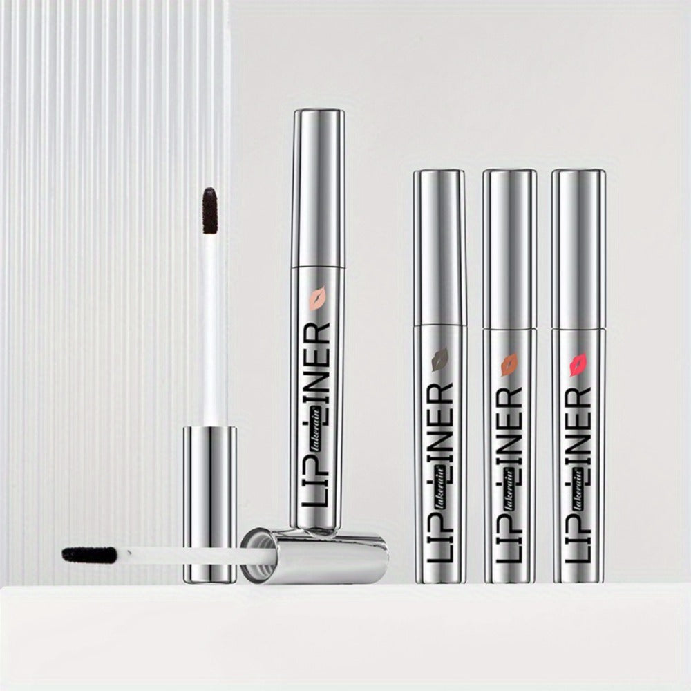 Lip Stain Pen Set 4 Colors 2-in-1 Lip Liner & Lip Tattoo – Waterproof Smudge-Proof Transfer-Resistant Matte Finish