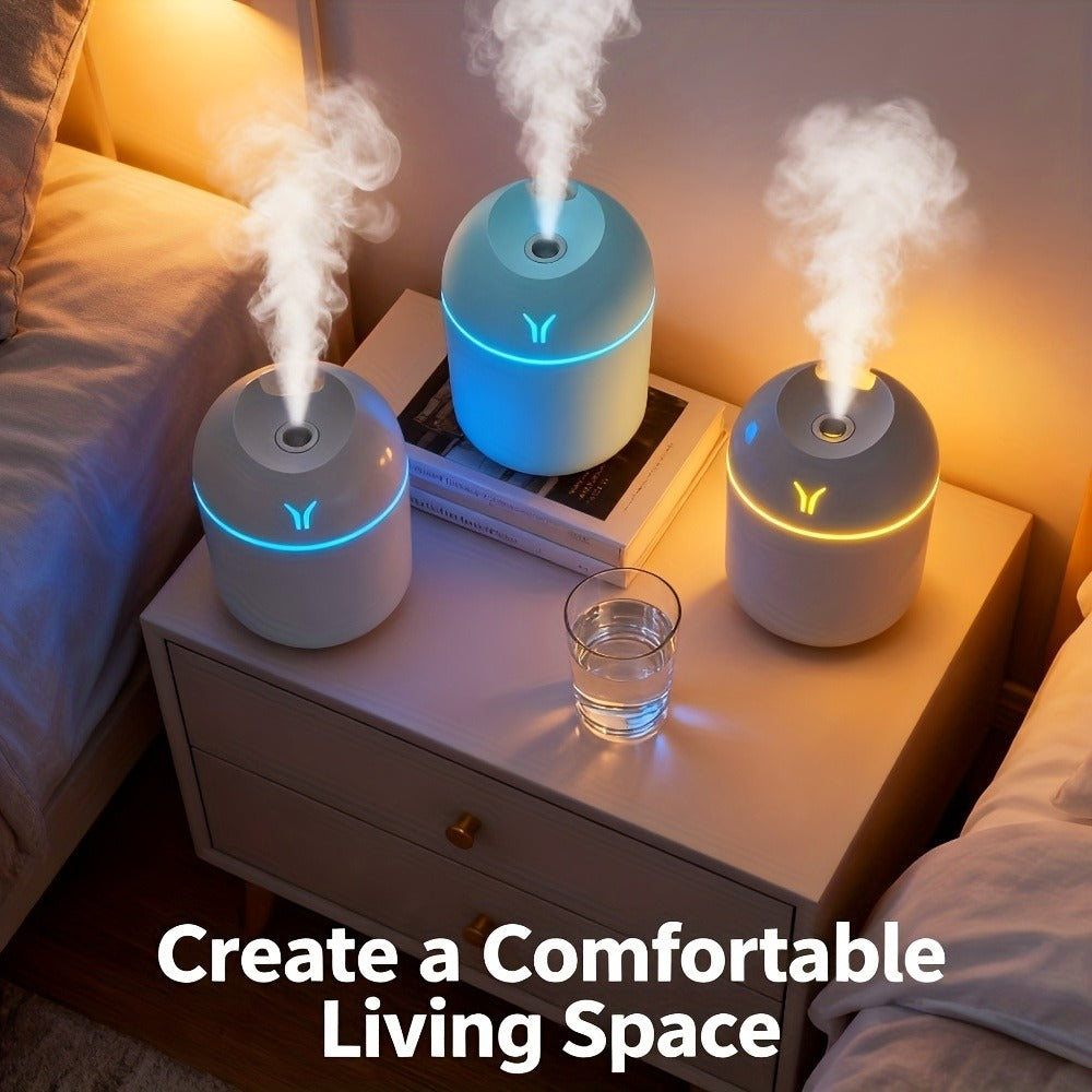 Aroma Diffuser Humidifier USB Mini, 3 Pack Cool Mist with Color Night Light, Portable for Bedroom