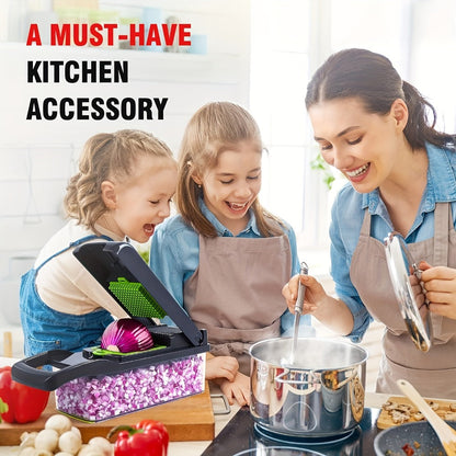 Vegetable Chopper 16-in-1 Multifunctional Food Chopper Slicer & Dicer for Bath Time, Home Spa and Personal Care