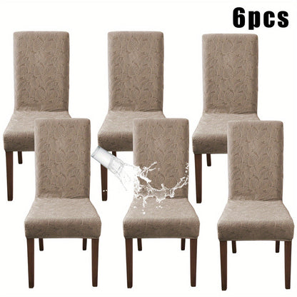 Stretch Dining Chair Covers Set of 4/6 – Plant Print Slipcovers for Dining Room Kitchen Chairs, Elastic Parsons Chair Protector, Home Decor
