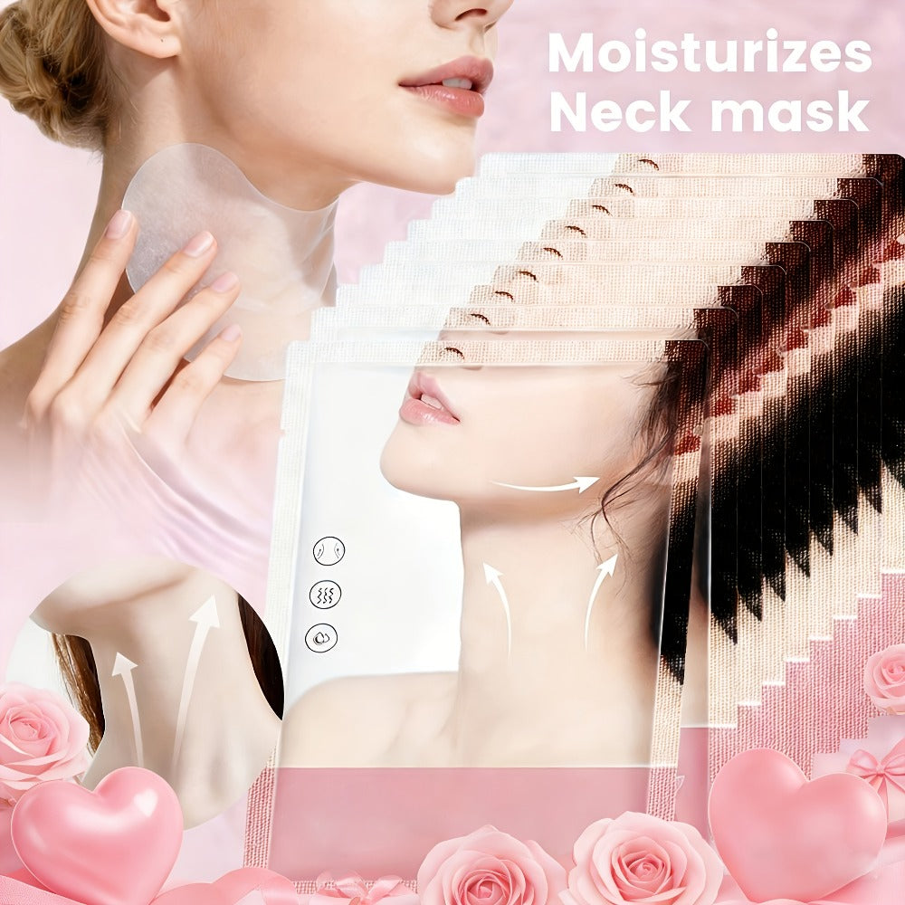 Niacinamide Collagen Neck Mask 20/30pcs - Deep Neck Care Beauty Mask for Women All Skin Types, Daily Neck Treatment Lifting Gift Set