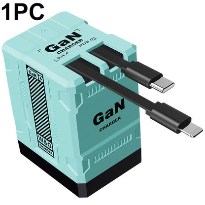 USB-C Wall Charger with Integrated Dual Cables in Single or Two-Piece Packs and Multiple Colors