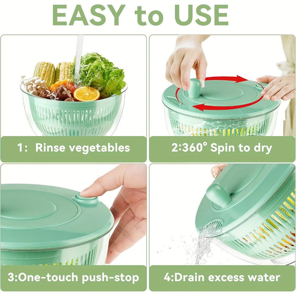 Salad Spinner Large 3-in-1 with 5-Blade Slicer & Egg Yolk Strainer with the Listed Color, Size or Set Options for Everyday Carry