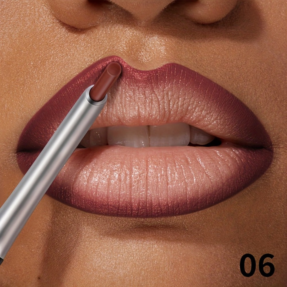 Precise Lip Liner Pencil 11 Shades Matte Waterproof Non-Fading Smooth Glide Long-Lasting All Day Wear Lip Outliner for Fuller Lips All Skin