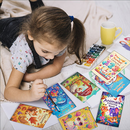 Kids Coloring Books Bulk 26 Pack, Dinosaur & Animal Designs for Birthday Party Favors, Goodie Bag Stuffers