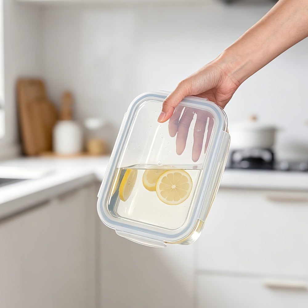 Large Glass Food Storage Containers with Lids 2 Pack, 63oz Borosilicate Glass Meal Prep Containers