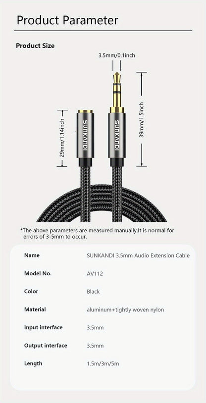 3.5mm TRRS Headphone Extension Cable with Mic Male to Female Stereo Audio Cable for Smartphone PC for an Everyday Personal Care Routine