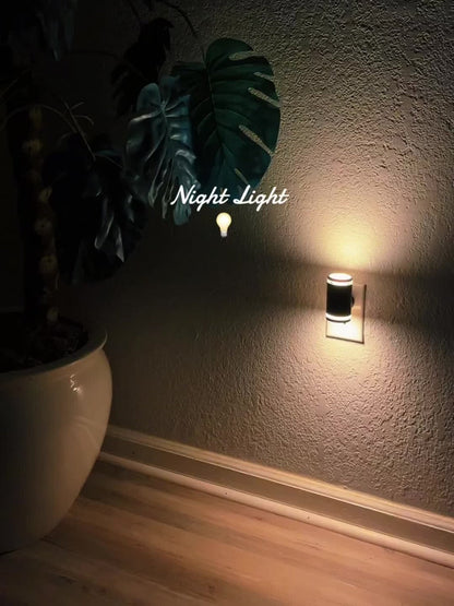 LED Night Light Plug In Dusk to Dawn Sensor, 5-120LM Adjustable Brightness, 3 Color Temperatures