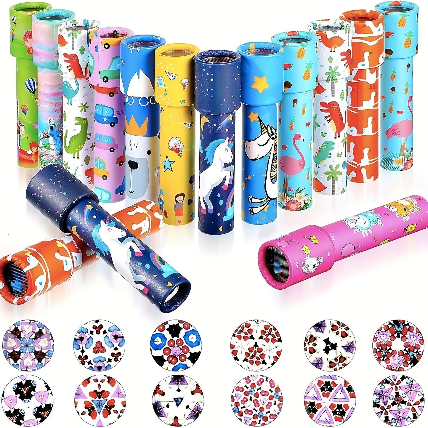 Kaleidoscope Toys Bulk 18 Pack for Parties, Celebrations and Guest Favors, with the Listed Configuration