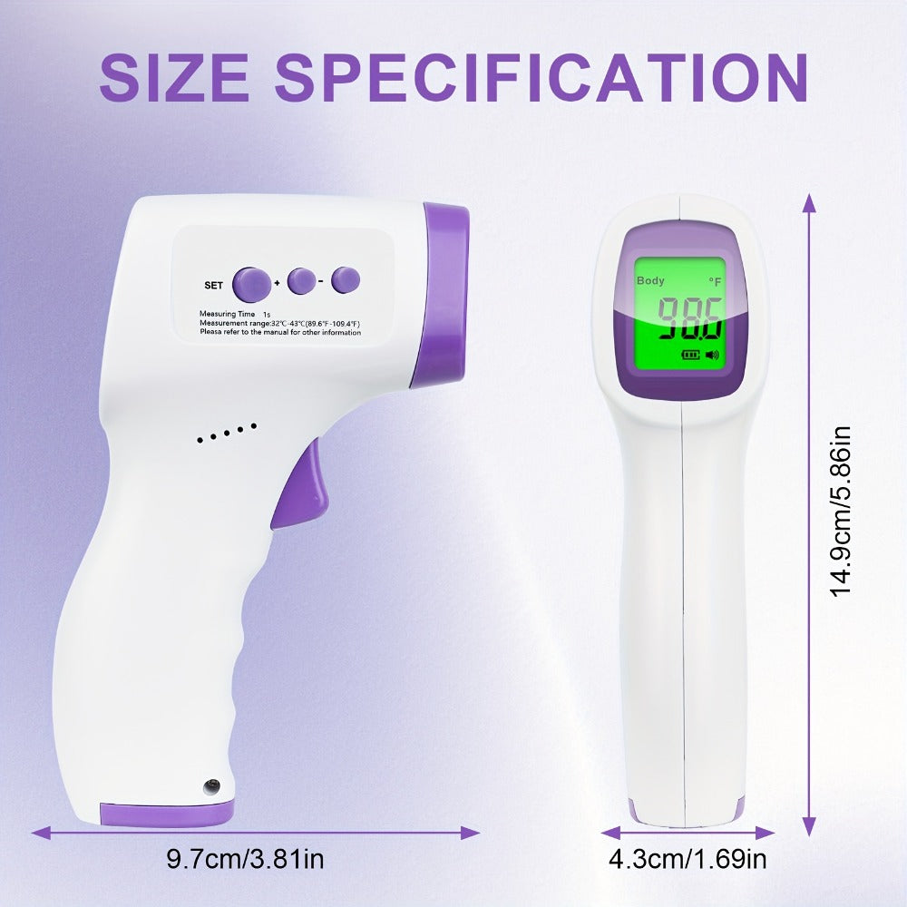 Non-Contact Forehead Thermometer Digital Infrared, 1-Second Instant Reading, Fever Alarm, 3-in-1 Forehead & Object Mode