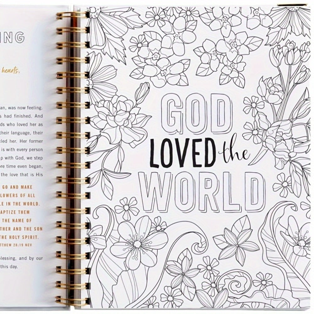 Christian Coloring Book for Adults, Devotional Faith-Based Mindfulness Art with Scripture, Guided Meditation & Stress Pages for Women