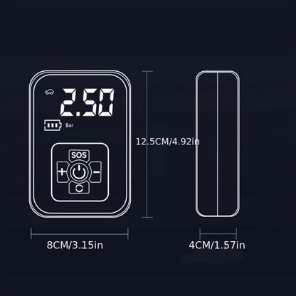 Portable Tire Inflator Air Compressor 150PSI 100W Cordless 4000mAh Digital Display 5 Modes USB-C Fast Charge for Car Motorcycle Bicycle Ball