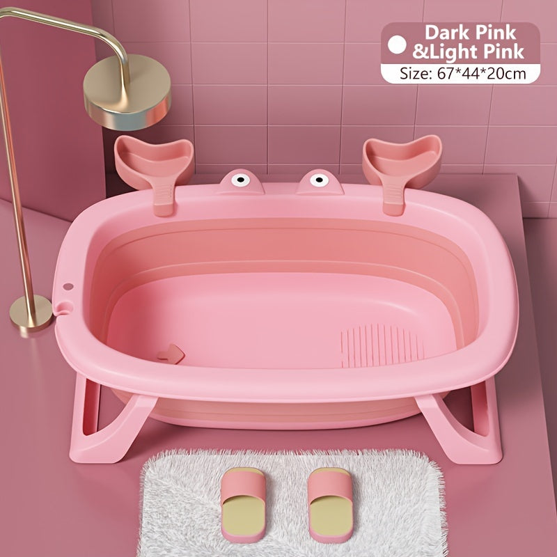 Collapsible Pet Bath Tub – Portable Foldable Crab-Shaped Bathing Tub for Cats & Small Dogs Up to 20 lbs | Space-Saving