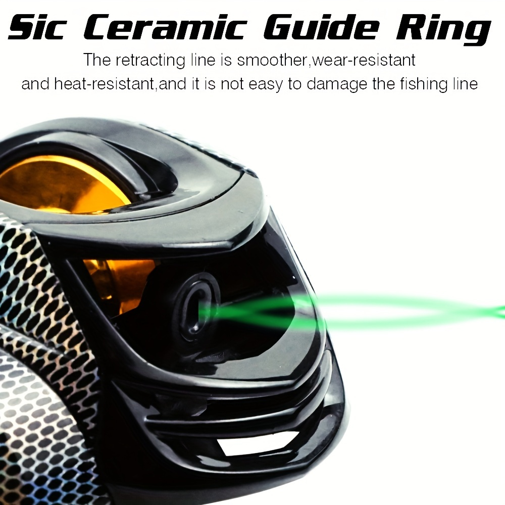 Lightweight Baitcasting Reel with Magnetic Brake System – 22LB Max Drag, Ergonomic Handle, Saltwater Freshwater Fishing Reel for Bass Trout