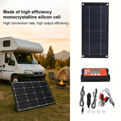 600W Solar Panel Kit with Battery Charge Controller – 36V Off-Grid Power for Car, Caravan, RV & Outdoor Use