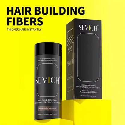 25-Gram Hair Fiber and Styling Comb Set in Eight Shades Including Black, Brown, Blonde, Auburn and Gray