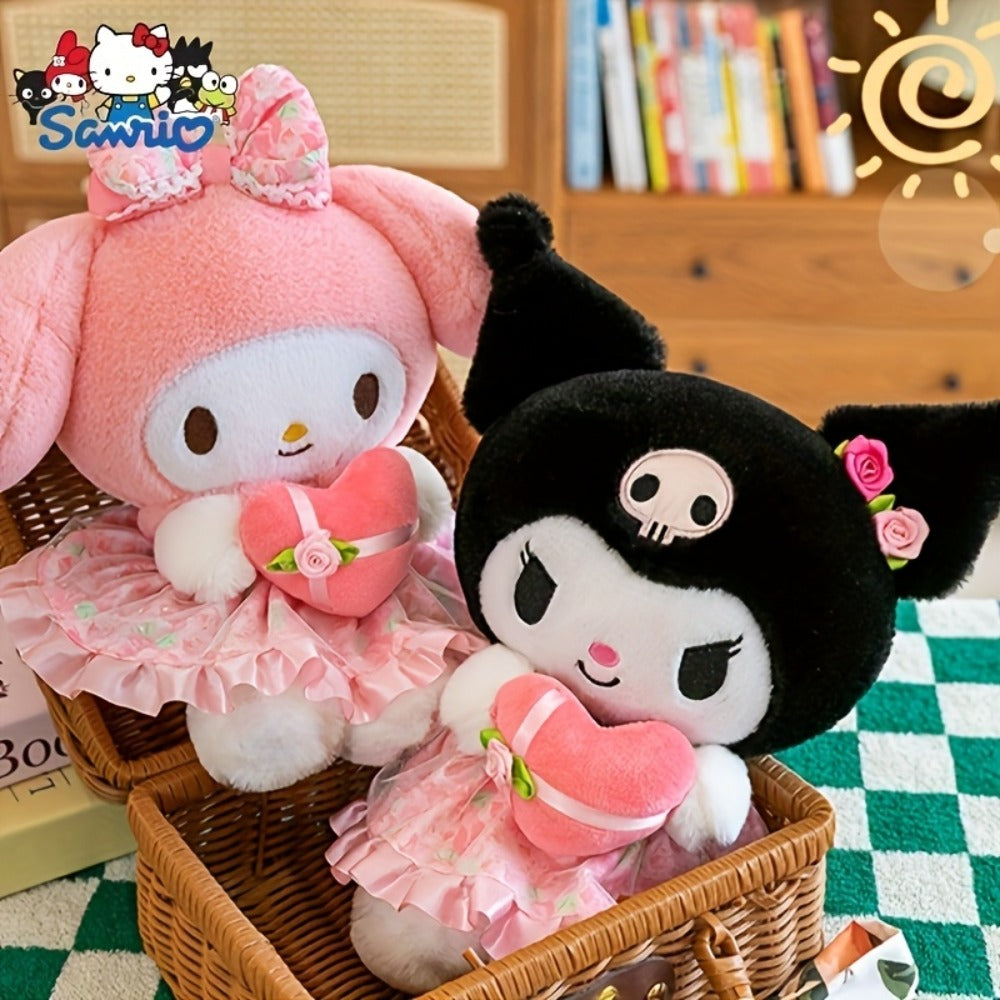 Kawaii Sanrio Plush Toy 12 Inch, Hello Kitty Kuromi My Melody Stuffed Animal Doll for Girls Kids Teens