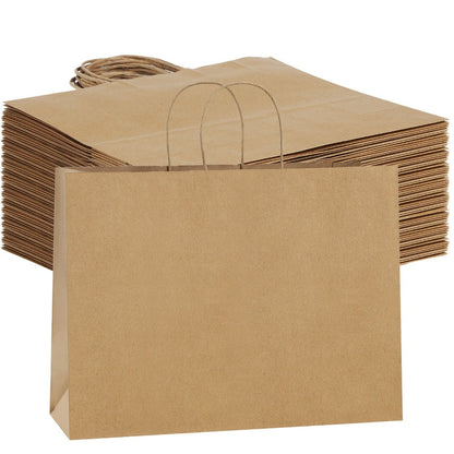 Shopping Bags with Handles 49pcs | 16x6x12 Inch Large Retail Gift Bags Bulk | Clothing Boutique Bags for Birthday, Wedding, Mother's Day