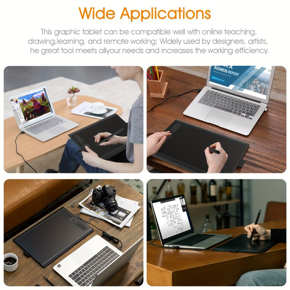GAOMON M10K Drawing Tablet 8192 Levels Pressure Sensitivity Battery-Free Stylus 10 Programmable for an Everyday Personal Care Routine