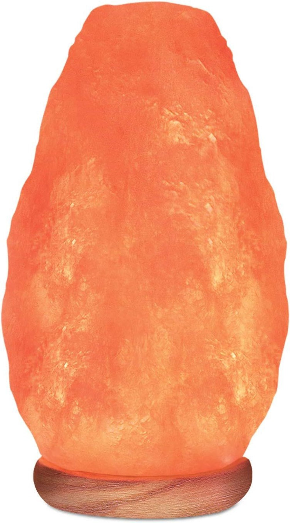 Himalayan Salt Lamp with Dimmer Touch Control, 5-Natural Pink Crystal, Wooden Neem Base, Ambient Amber Glow