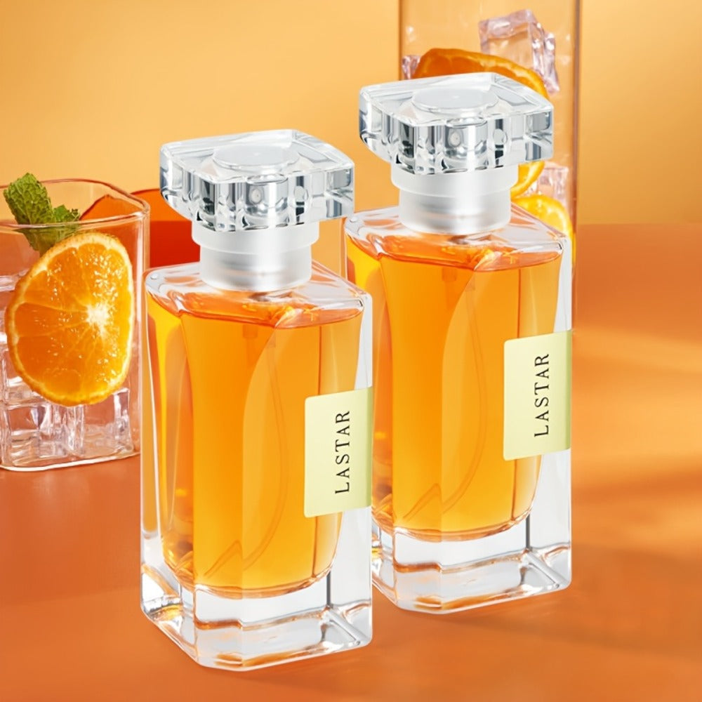 LASTAR Citrus Eau de Parfum Spray with Orange, Jasmine, Geranium, Cedar and Amber Notes in One- or Two-Bottle Sets