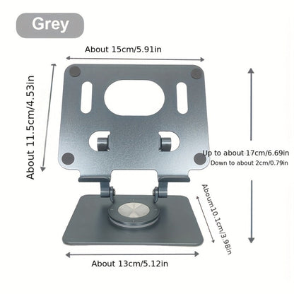 360 Degree Rotating Tablet Phone Stand Foldable, Portable Desktop Lazy Stand with Fast Heat Dissipation