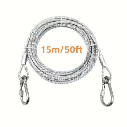 Retractable Clothesline Stainless Steel – Portable Indoor Outdoor Laundry Line for Apartment, Dorm & Camping