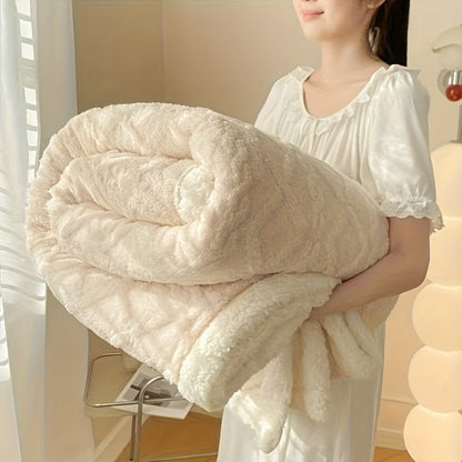 Taffeta Blanket Double-Sided, Silky All-Season Sleep Blanket for Bed & Air Conditioning, 5 Colors