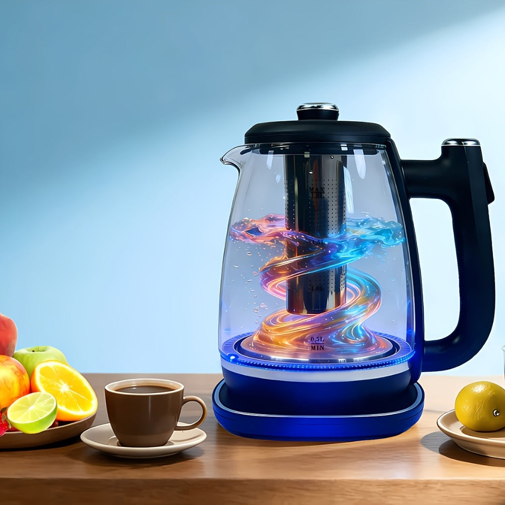 Electric Kettle 1.8L Stainless Steel, Fast Boil with Auto Shut-Off, Boil-Dry Protection, Removable Filter & 360° Swivel Base