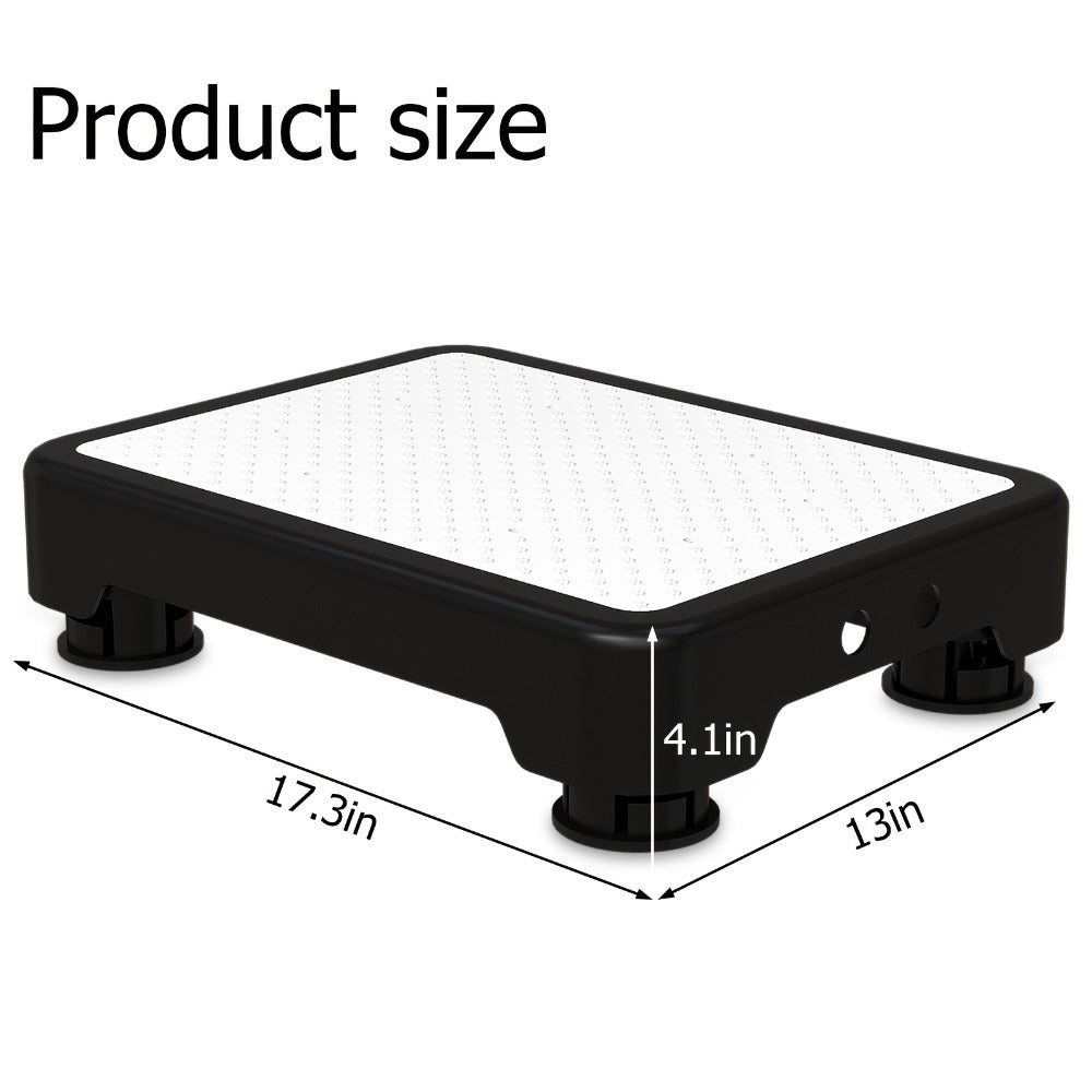 Adjustable One-Step Platform Stool, 17.3 x 13 x 4.1 Inches with Textured Top and Four Color Options