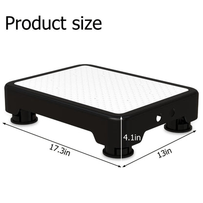 Adjustable One-Step Platform Stool, 17.3 x 13 x 4.1 Inches with Textured Top and Four Color Options