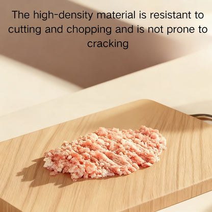 8.66 x 12.6-Inch Bamboo Cutting Board with Reversible Flat Surface and Integrated Handle Opening