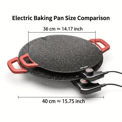 Electric Griddle Non-Stick with Adjustable Temperature, 14.17" & 15.75" Sizes, Fast Heating for Pancakes