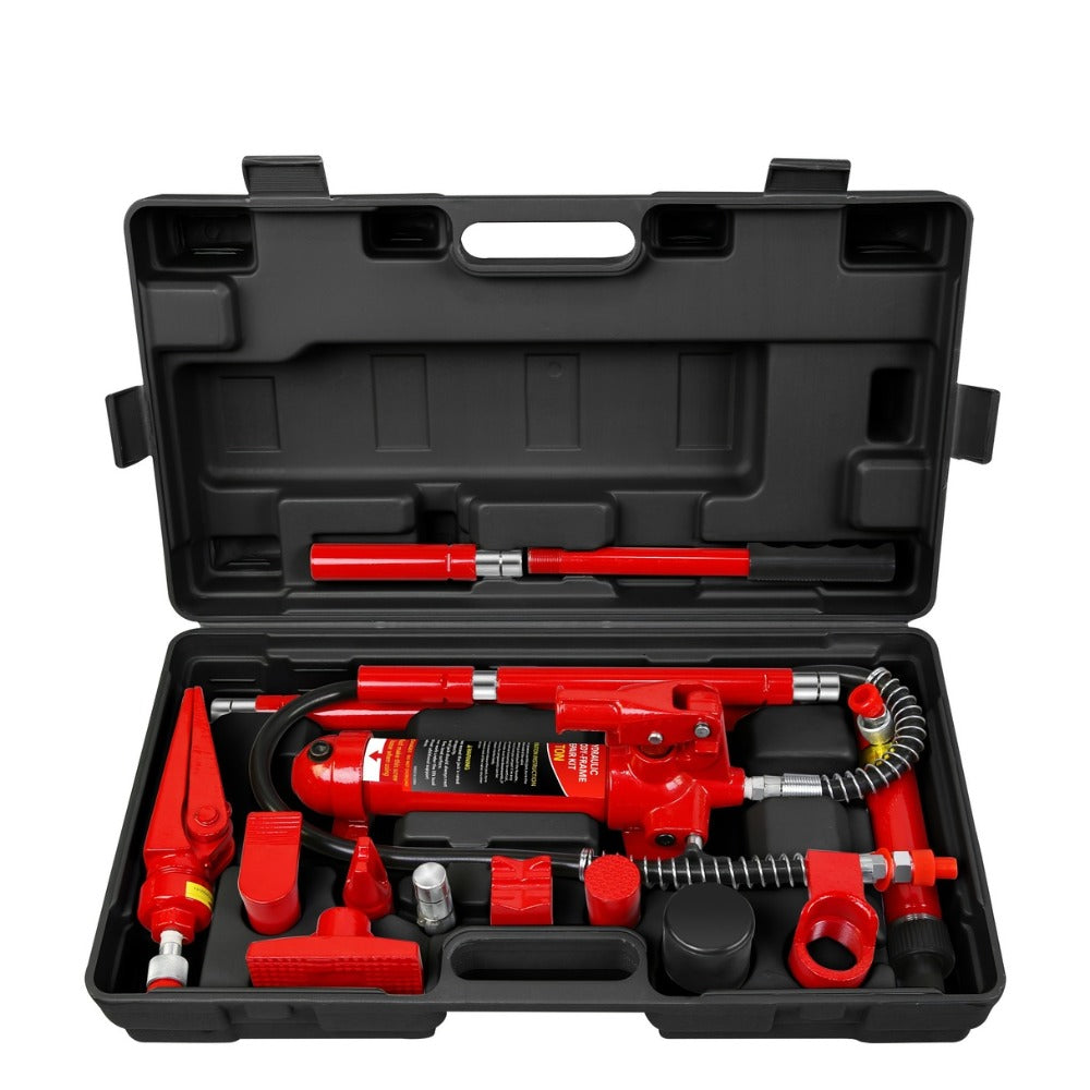 Porta Power Hydraulic Jack Kit 4 / 10 / 20 Ton, High Carbon Steel Body Repair Ram Set for Pulling Pushing Lifting Bending Straightening