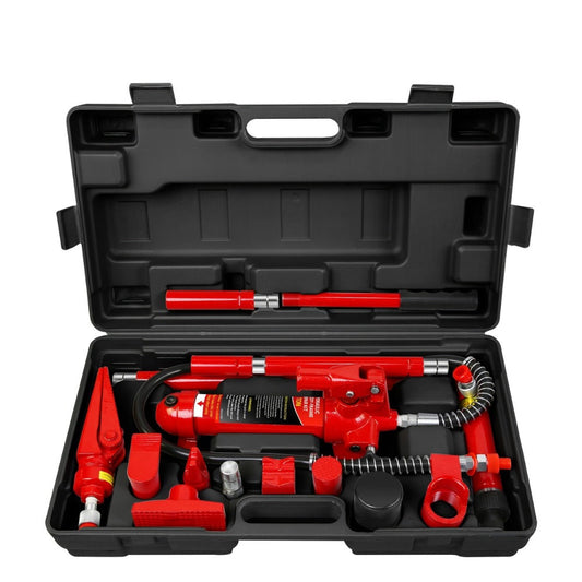 Porta Power Hydraulic Jack Kit 4 / 10 / 20 Ton, High Carbon Steel Body Repair Ram Set for Pulling Pushing Lifting Bending Straightening
