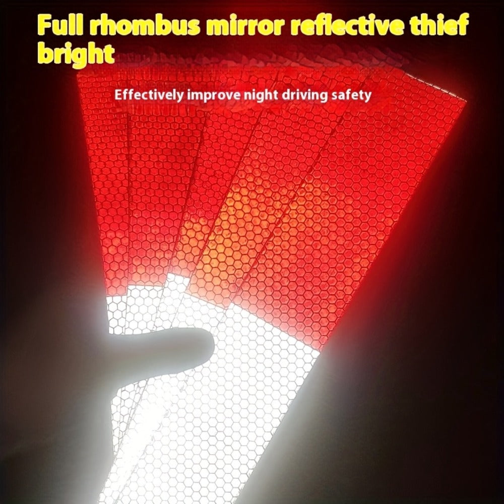 DOT-C2 Reflective Tape 2"x60' High Intensity Prismatic Self-Adhesive Safety Strip – Waterproof Wear-Resistant Ultra Bright for Cars Trucks