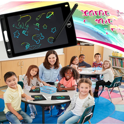 8.2-Inch LCD Writing Tablet with Stylus and Pink or Blue Checkout Color Options for Drawing and Notes