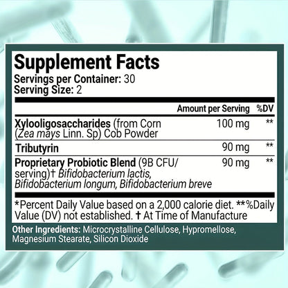 3-in-1 Probiotic Prebiotic & Postbiotic Capsules, Slow Release Synbiotic with Multi-Enzyme for Complete Gut Health & Digestive Harmony