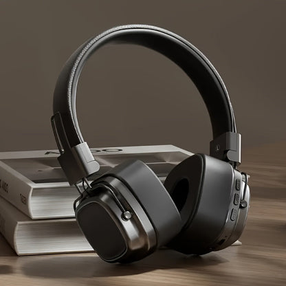 Semi-Open Over-Ear Headphones with Wired and Wireless Modes, Retractable Cable, Type-C Charging and Three Colors